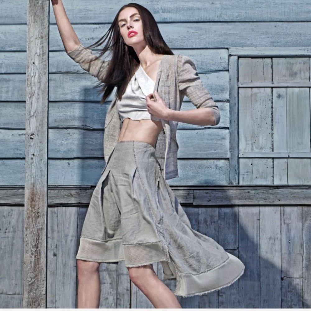 🏷 NWT. Elie Tahari Fringe Skirt From Campaign Ad